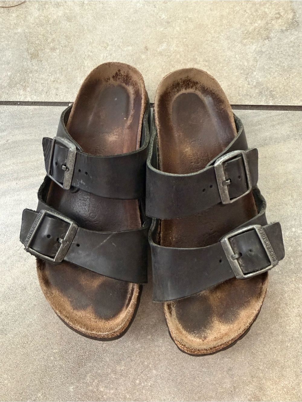 Birkenstock Black Arizona Sandals Size 37/6 soft footbed